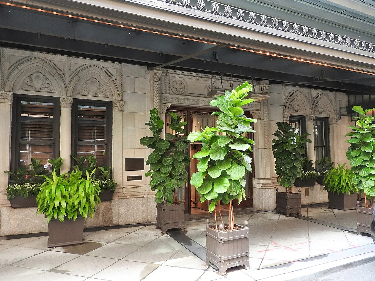 Daniel restaurant entrance on East 65th Street, New York