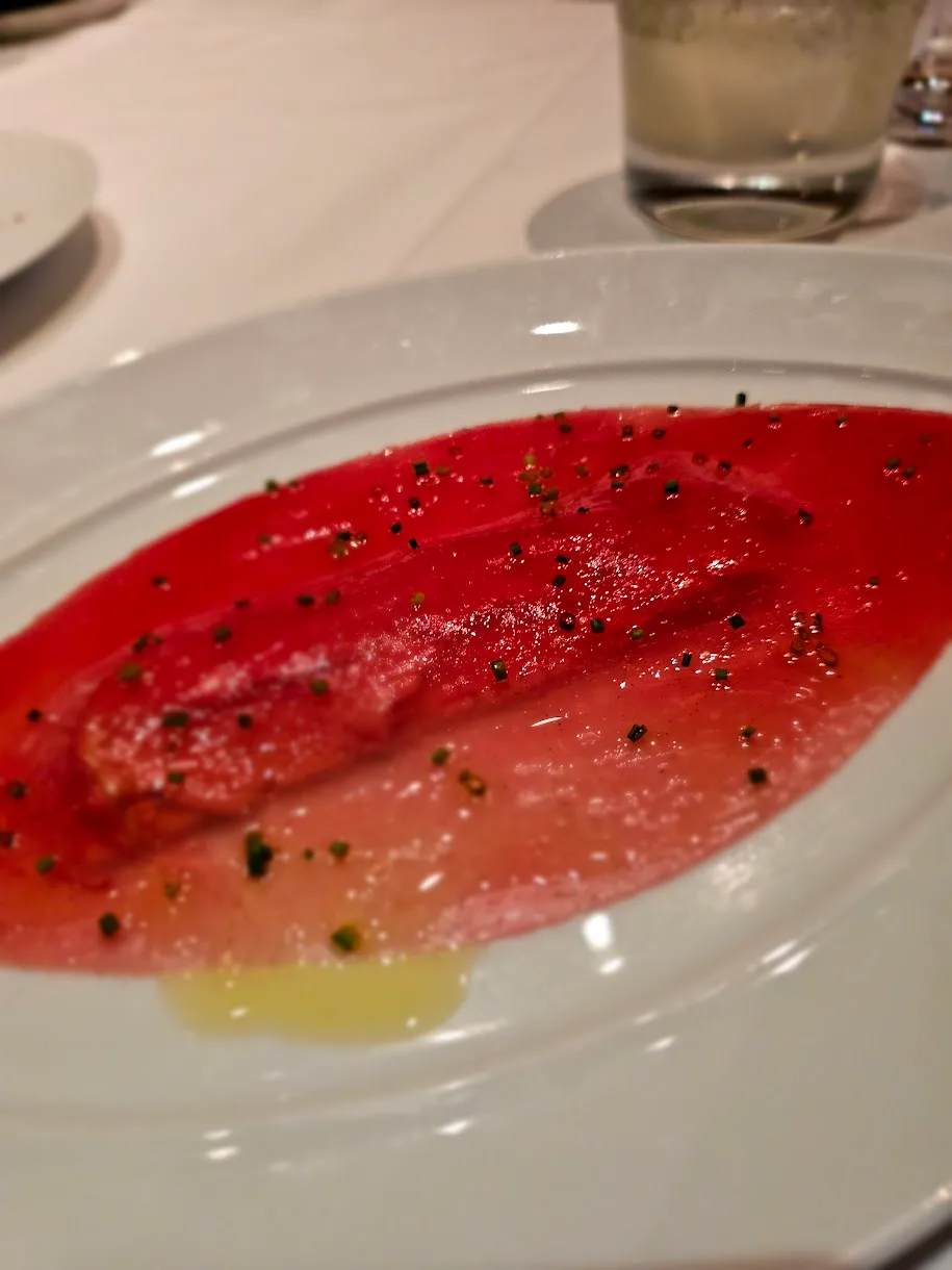 Signature tuna and foie gras dish at Le Bernardin, New York