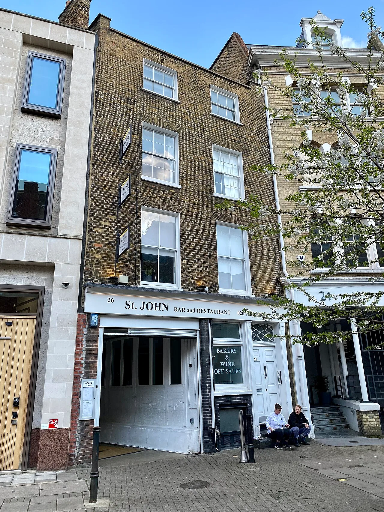 St. John restaurant on St John Street, Clerkenwell, London