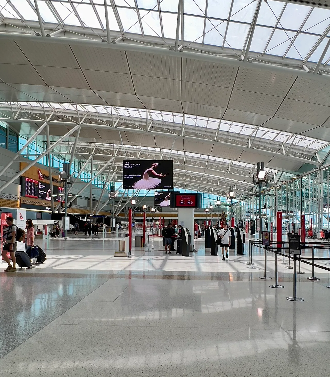 Sydney Airport international terminal — Qantas hub for Australia.