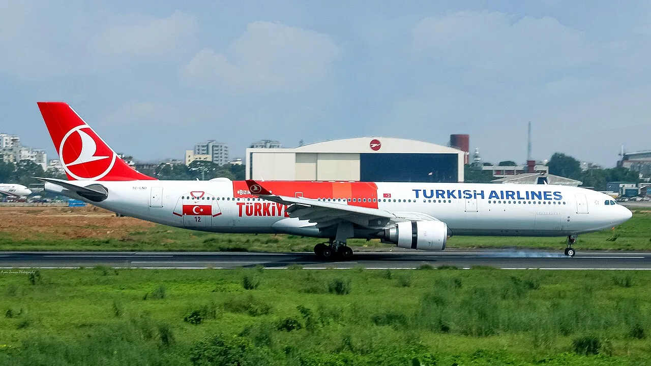 Turkish Airlines Airbus A330 aircraft.