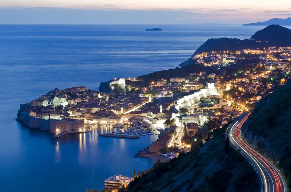 Hotel Excelsior on the Adriatic below Dubrovnik Old Town